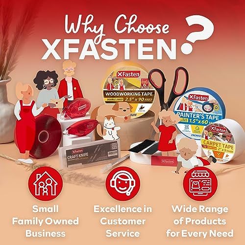 XFasten Filament Duct Tape 2 in x 30 yd Transparent Fiberglass Reinforced