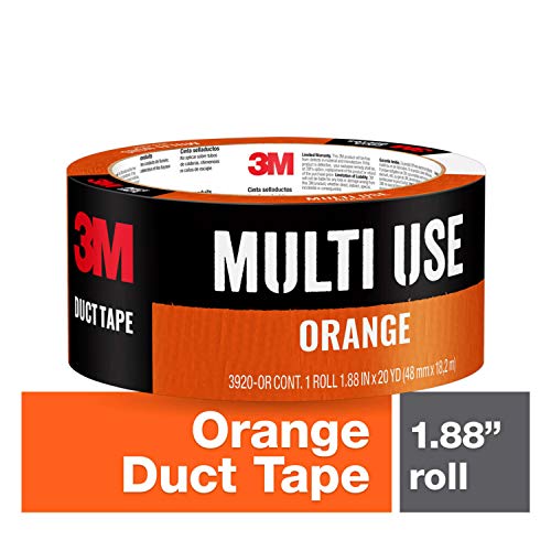 3M Multi-Use Orange Duct Tape 188x20Yards Strong Adhesive Water-Resistant