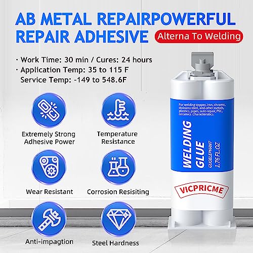 Vicpricme EP1001 Strong Metal Epoxy Weld Glue