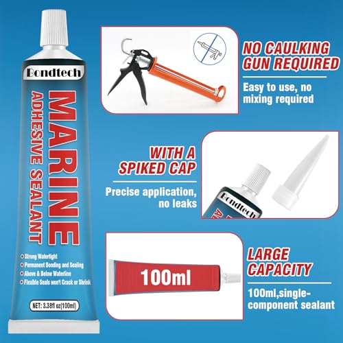 Bondtech Marine Sealant High-Strength White Adhesive