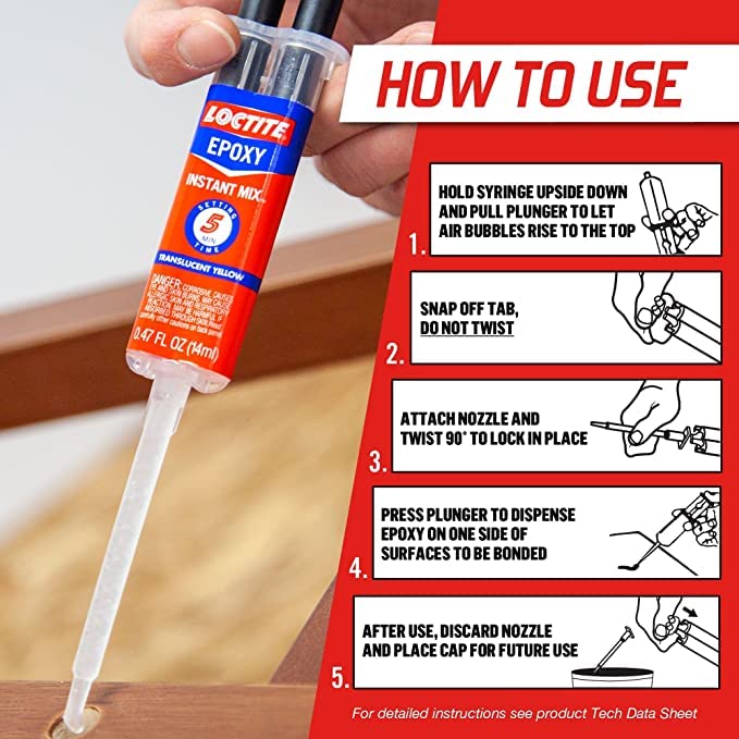 Loctite Epoxy Instant Mix 5-Min Tile Epoxy Adhesive in 6