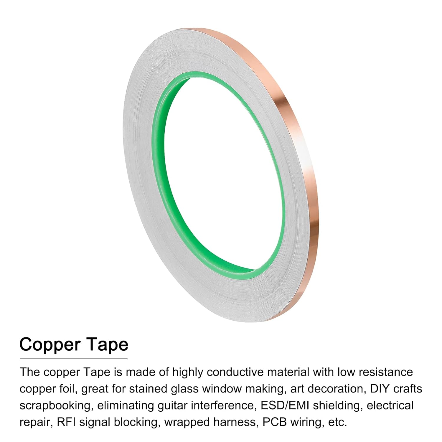 Copper Foil Tape 031 Inch x 66 Feet EMI Shielding