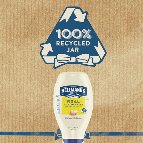 Hellmanns Real Mayonnaise - Gluten-Free Squeeze Bottle with 100 Cage-Free Eggs
