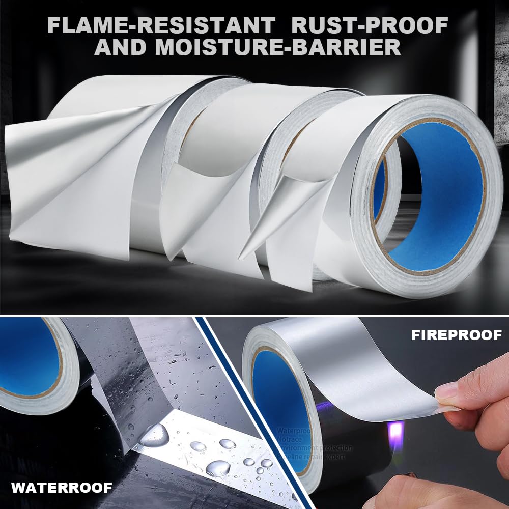 Professional Heavy Duty Aluminum Foil Duct Tape for HVAC More