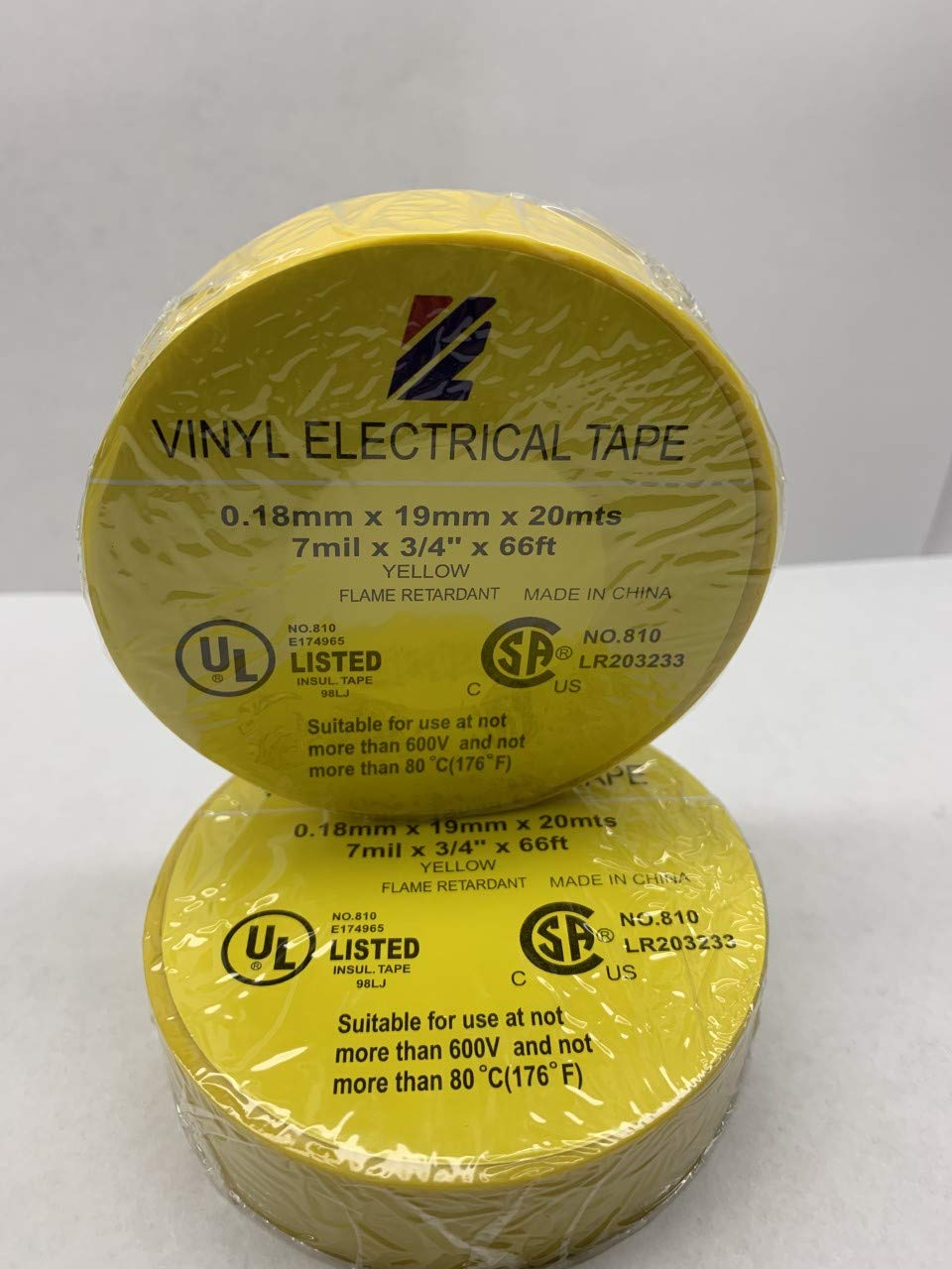 Professional Electrical Tape - Durable Flame Retardant Yellow