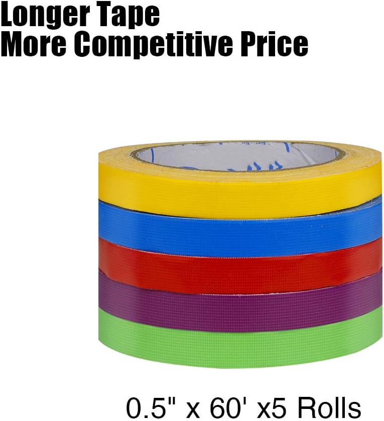 Brightly Colored Duct Tape 5-Pack