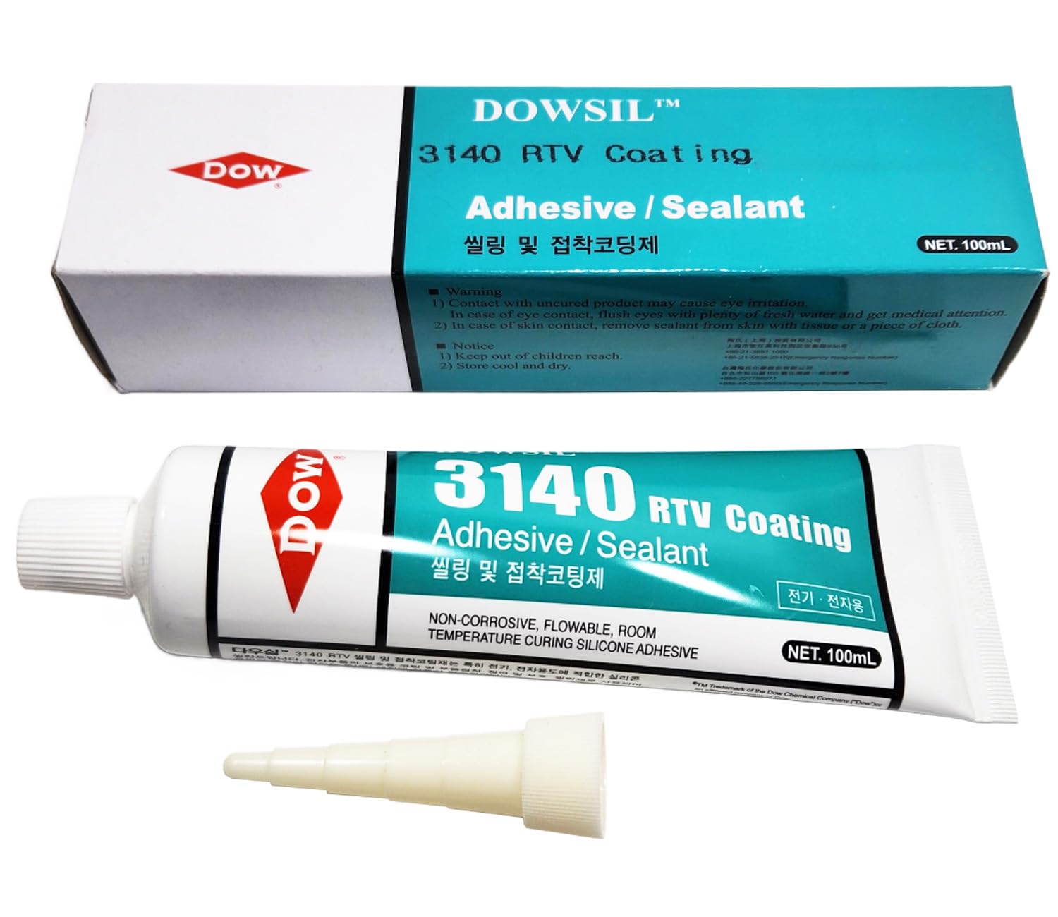 Dow Dowasil 3140 Silicone Adhesive Sealant Tube 100ml 338 Oz