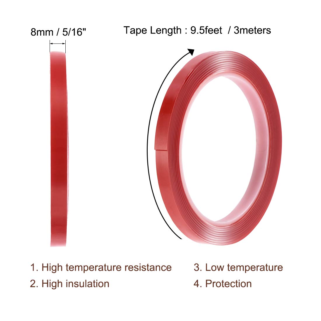 516 inch Double-Sided Acrylic Adhesive Tape for Screen Repair