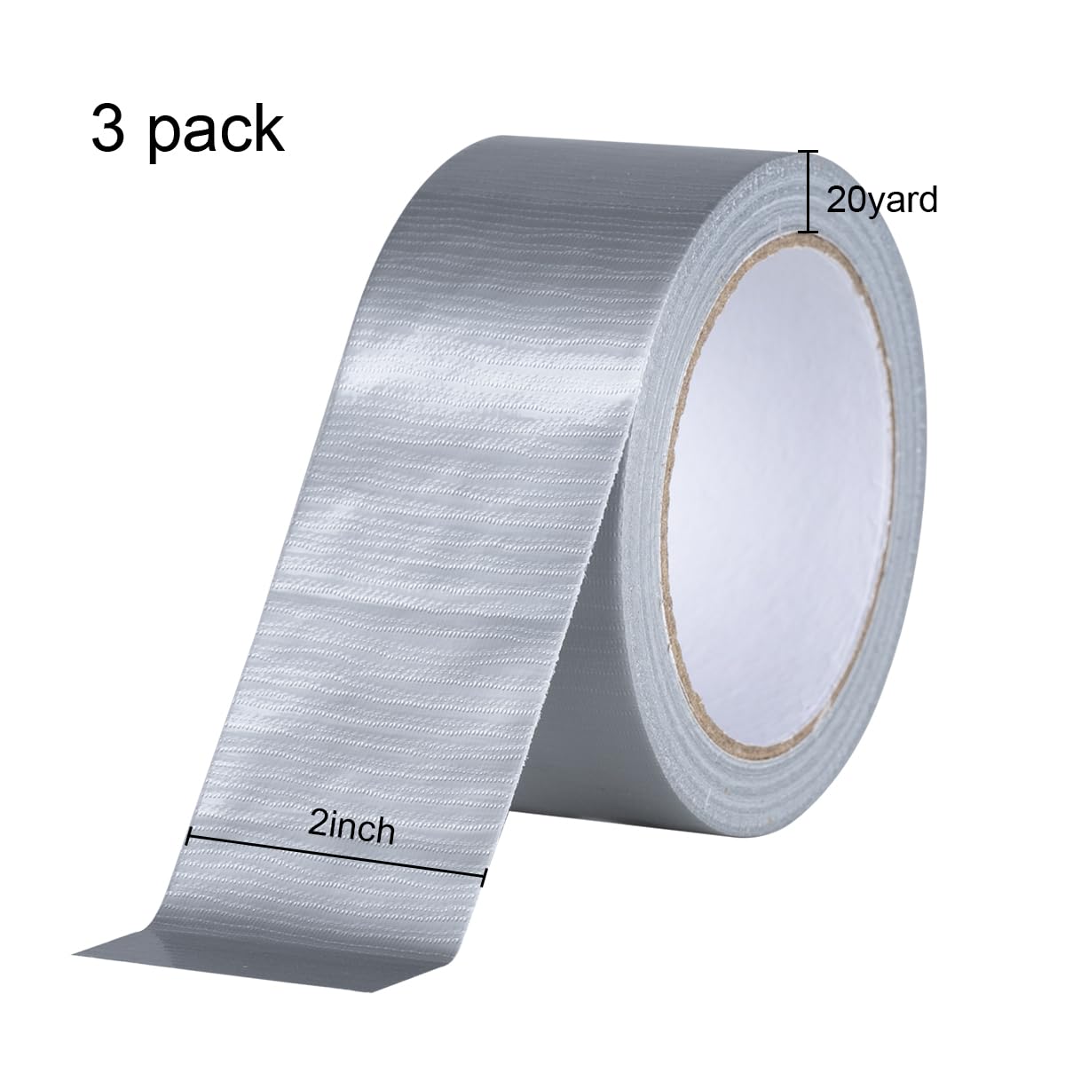 XUXU 3-Pack Duct Tape Waterproof Durable for All Jobs