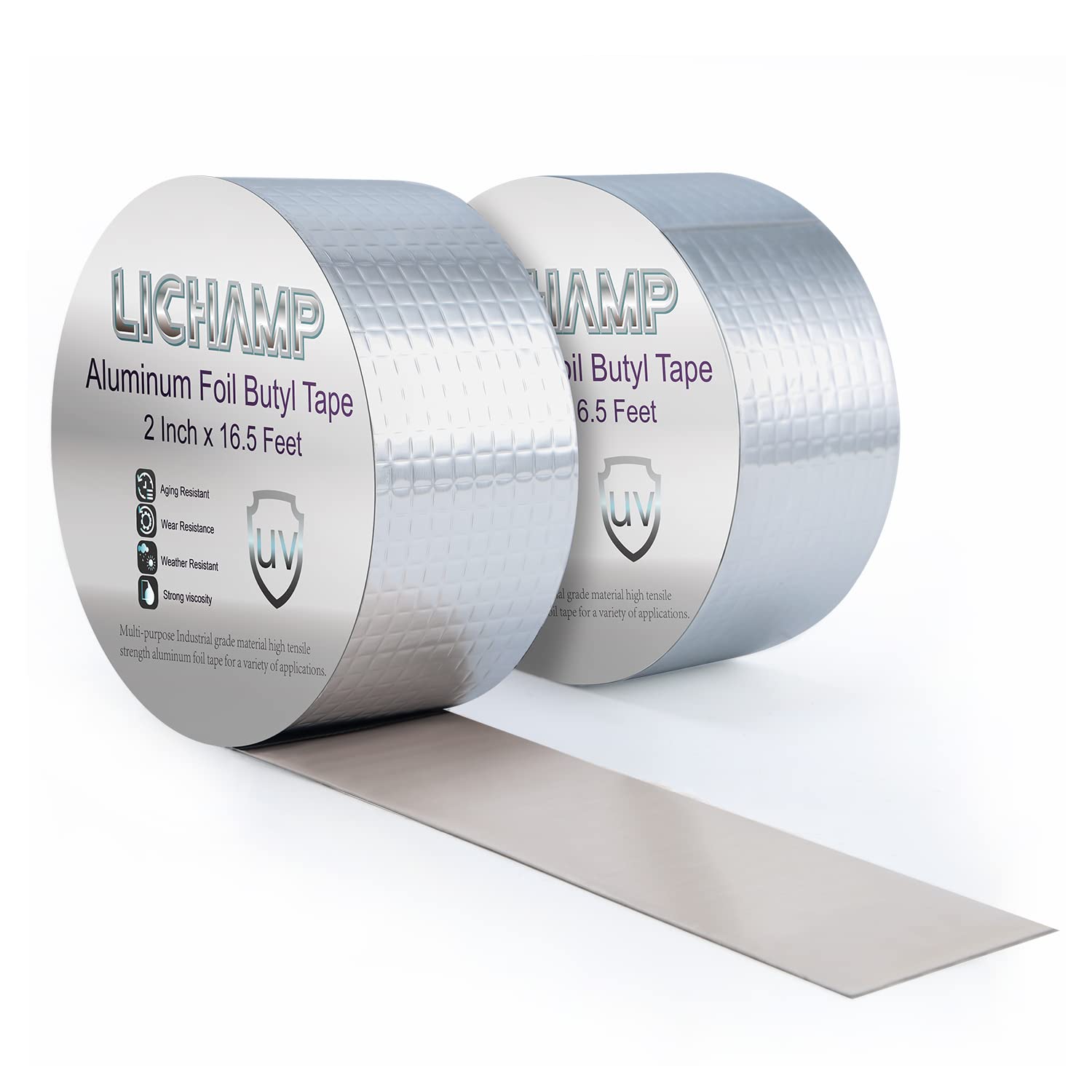 Lichamp Aluminum Butyl Tape Waterproof and Durable forRVs and Outdoors