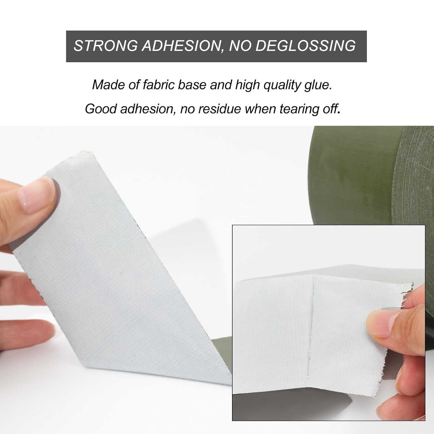 Pro Heavy Duty Duct Tape - Olive Green 2inx45ft Flame Retardant
