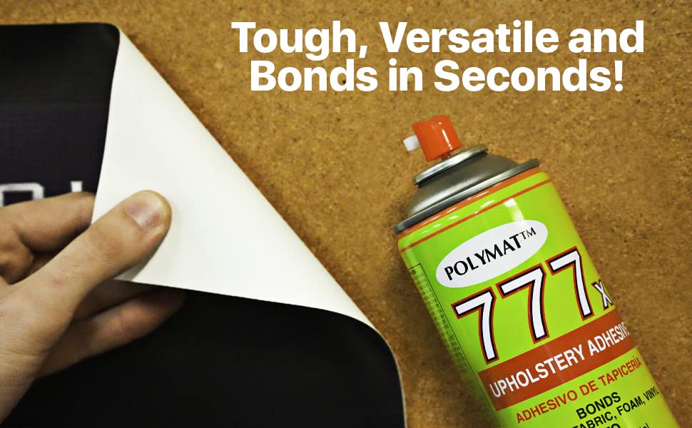 Polymat 777 Spray Glue Adhesive for Fabric Carpets