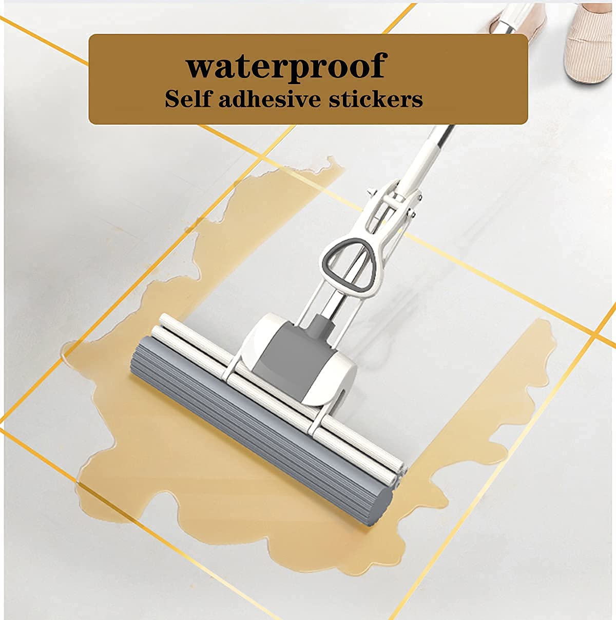 Gold Duct Tape for Wall Detailing and Creative Projects 1
