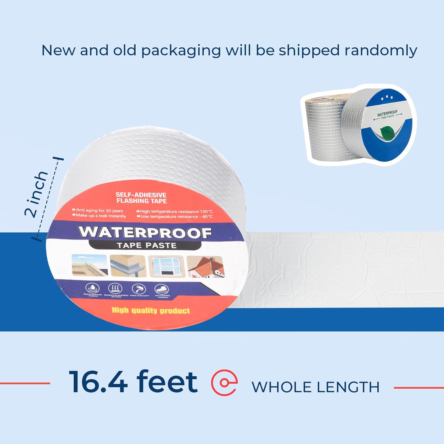 Waterproof Aluminum Butyl Tape for leak repair durability