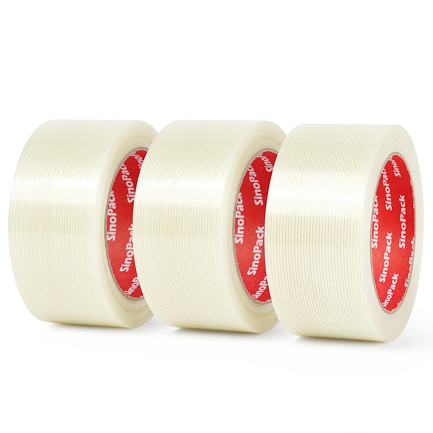 SinoPack Filament Strapping Tape 3-Pack 55 Mil x 2 In