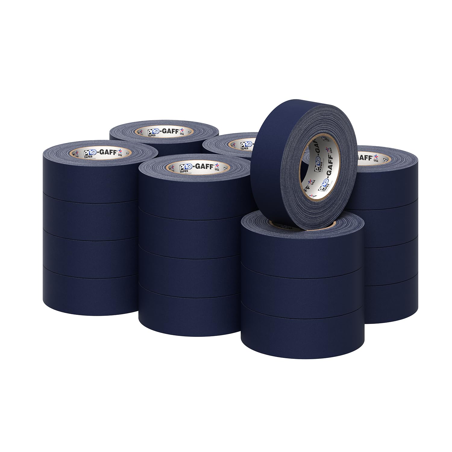 Professional Gaffers Tape - 2 blue matte heavy-duty USA-made easy to remove