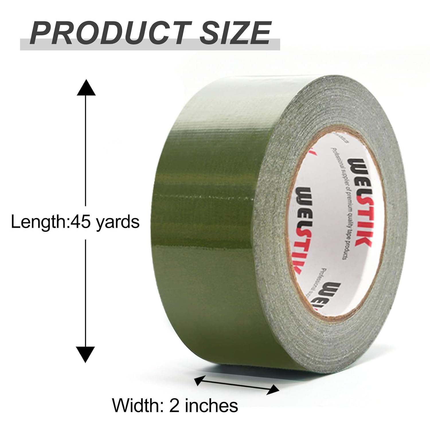 Pro Heavy Duty Duct Tape - Olive Green 2inx45ft Flame Retardant