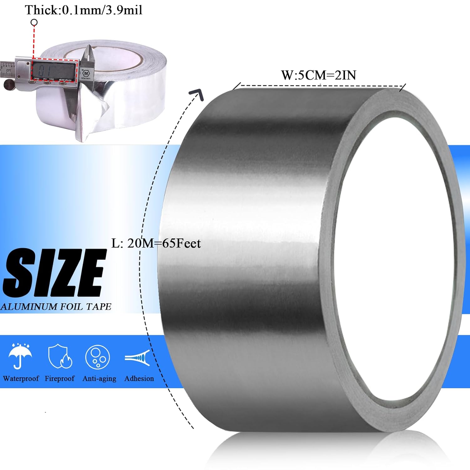 High-Terminal Heat Resistant Aluminum Duct Tape