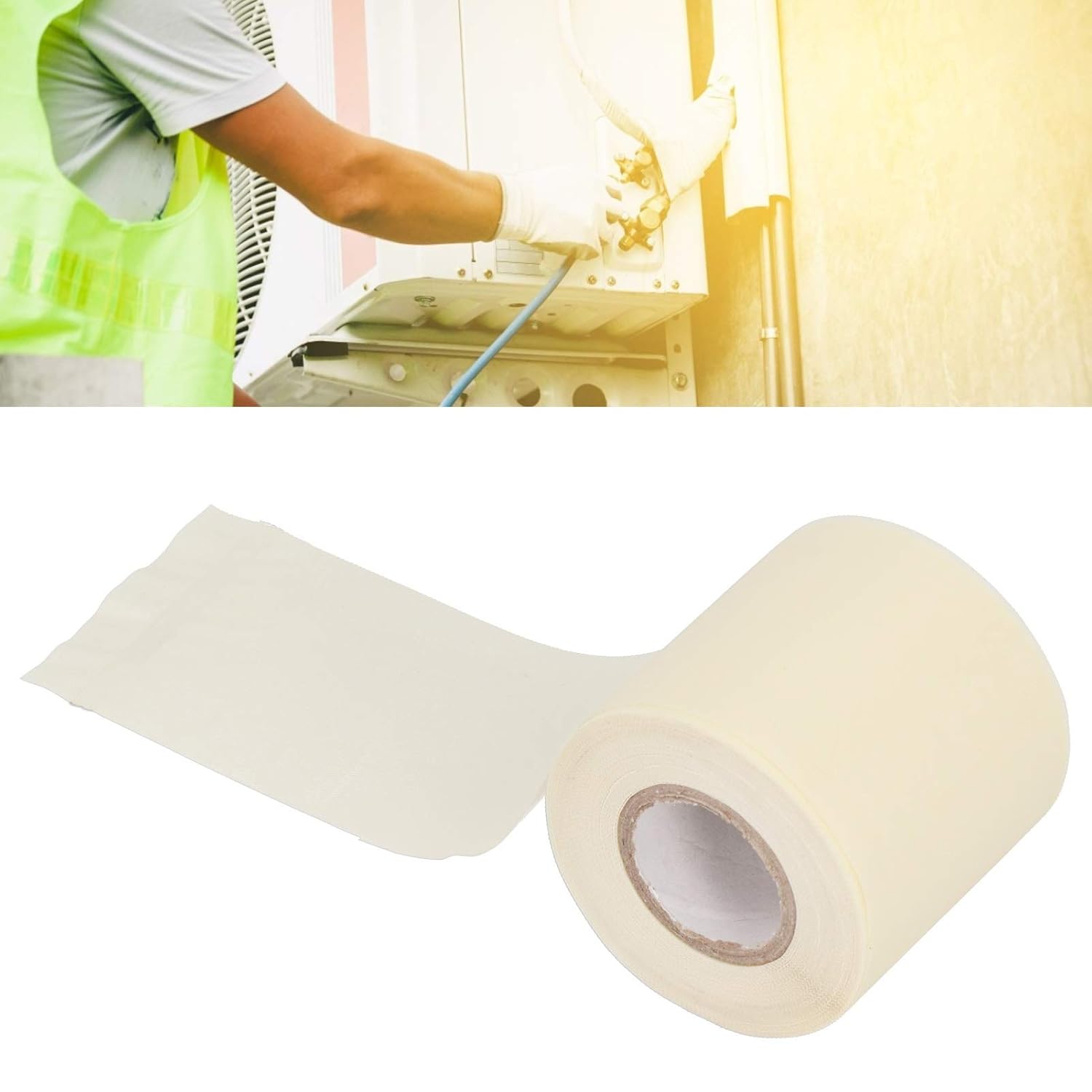 Mini Split Tape Air Conditioner Pipe Insulation beige 6cm Width