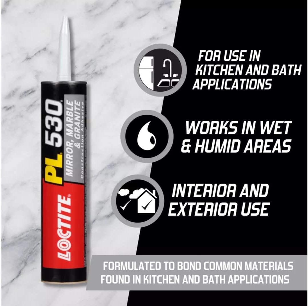 Loctite PL530 Mirror Marble Granite Adhesive