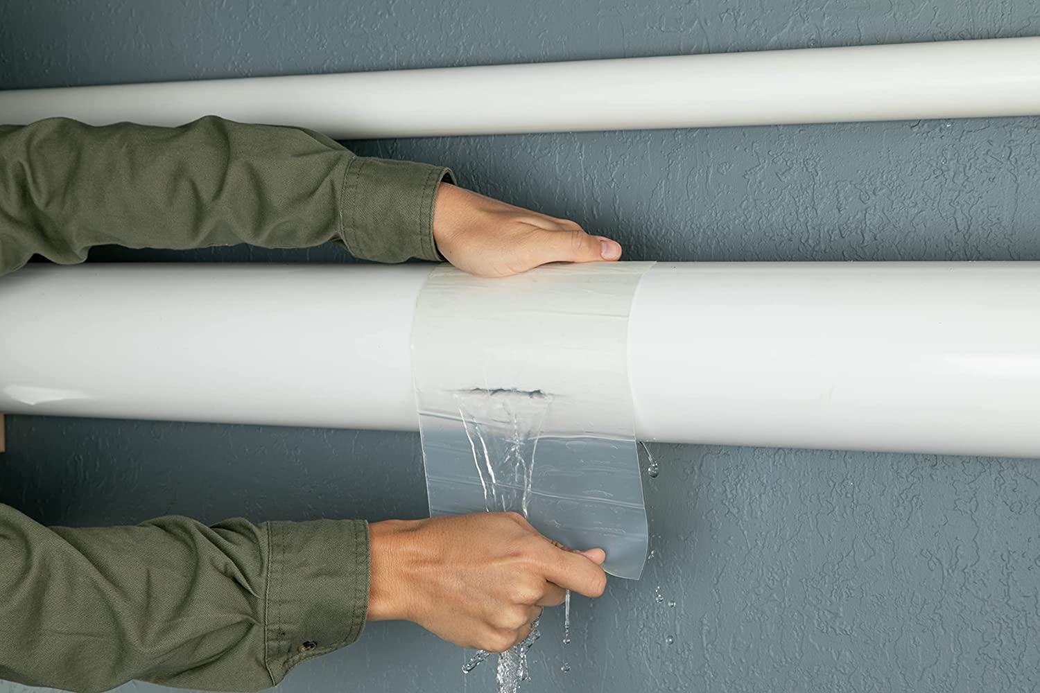 Flex Tape 4 in x 5 ft Clear 2-Pack Waterproof Tape