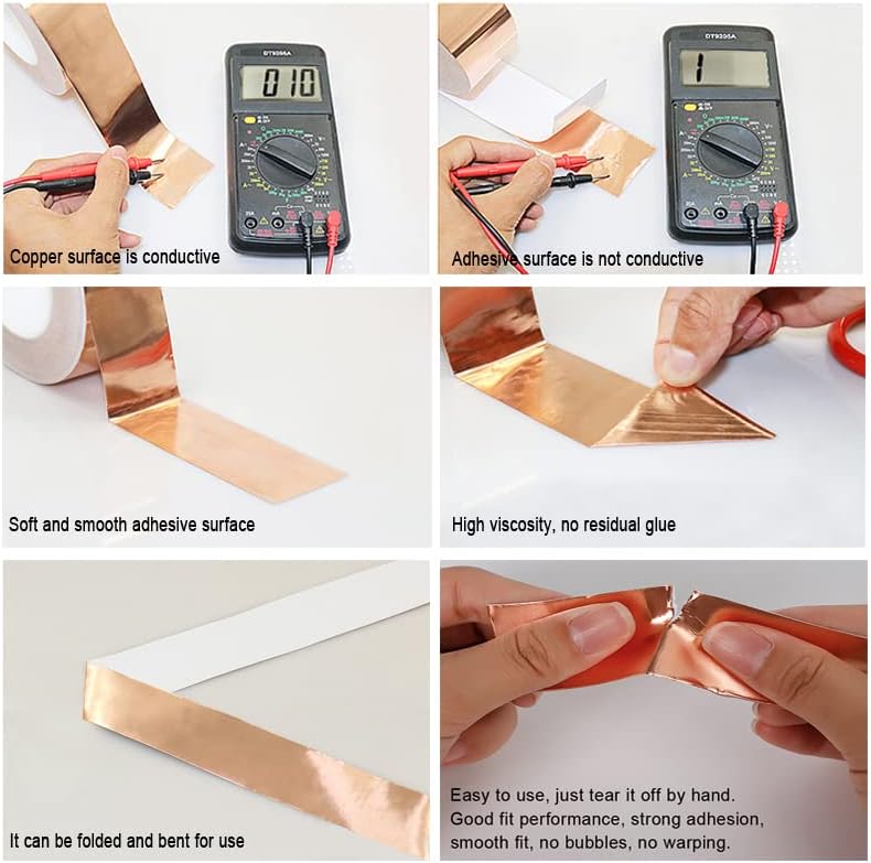 SkyPro 5-Roll Copper Foil Tape Set