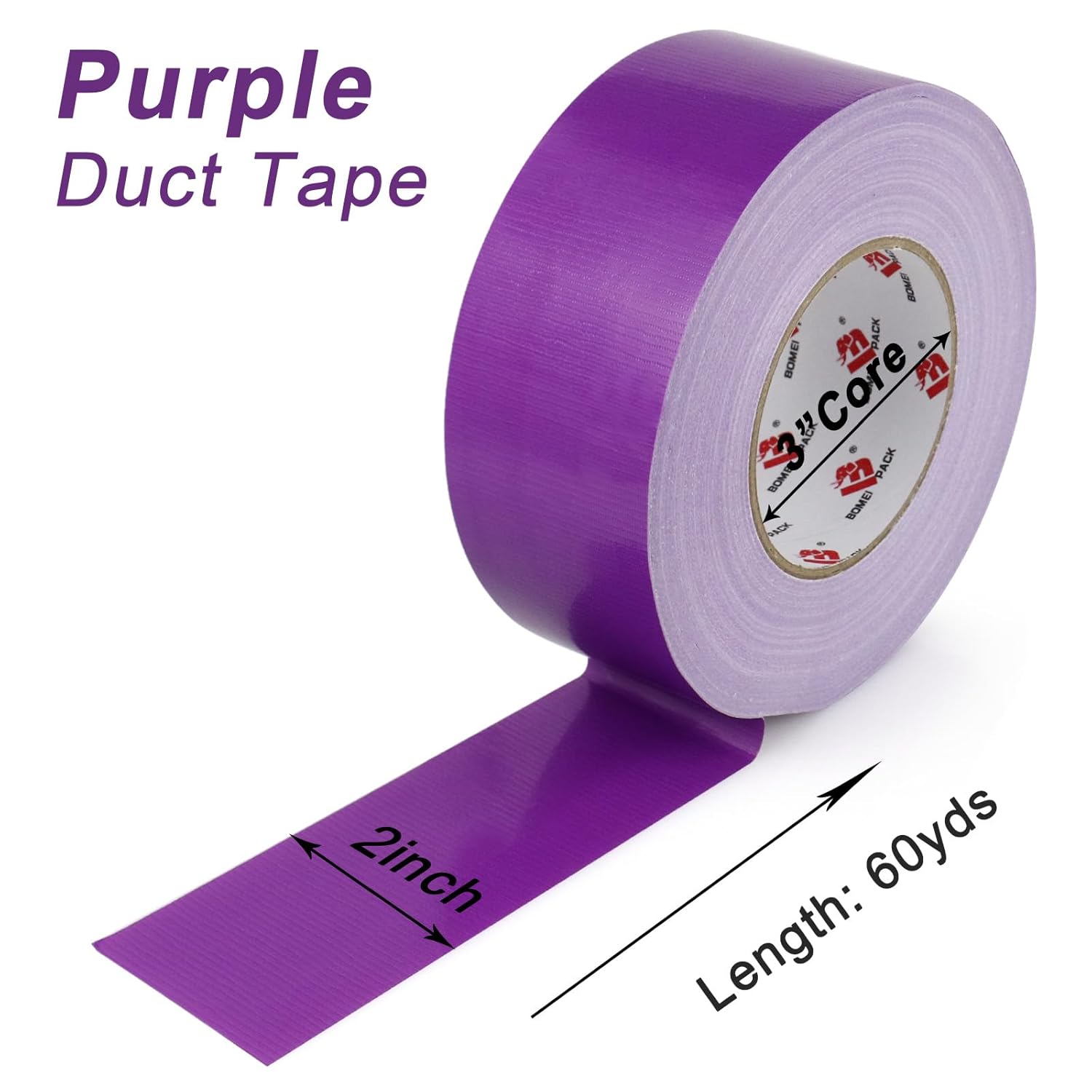 BOMEI PACK Duct Tape Heavy-Duty Waterproof Tear-ReadyProfessional Use