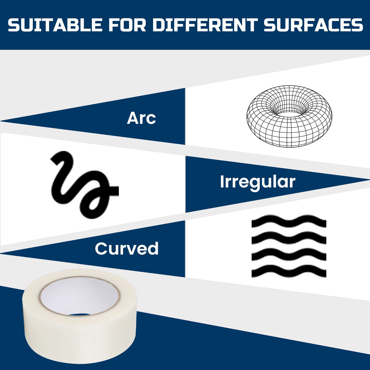 Durable 2-Inch Duct Tape Waterproof Easy to Use