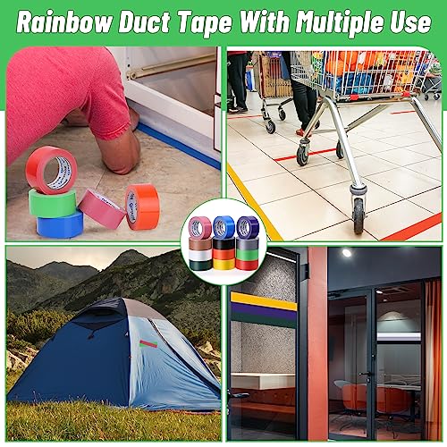 Rainbow Colored Duct Tape Bulk - 2x360