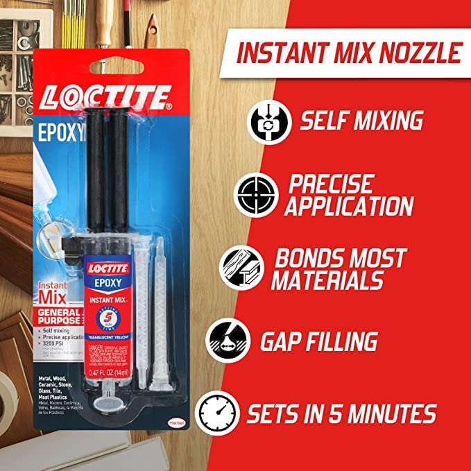 Loctite Epoxy Instant Mix 5-Min Tile Epoxy Adhesive in 6
