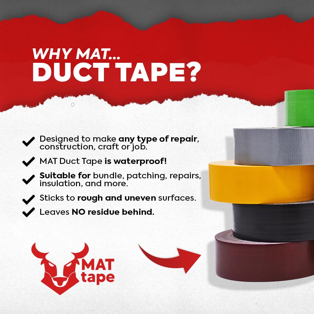 MAT Duct Tape Tan - Beige Duct Tape for Crafts Repairs