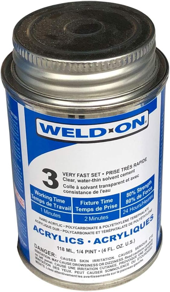 Quick-Fix IPS Weld-On 3 Clear Cement for Acrylic Bonding