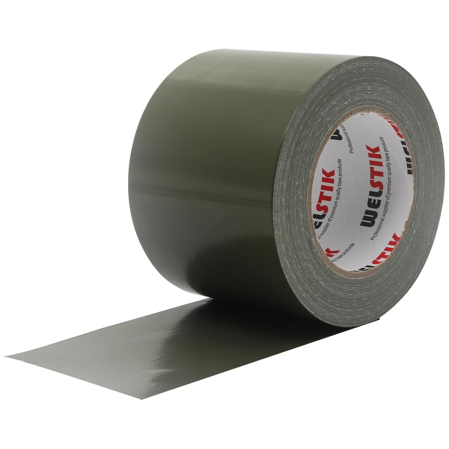 Heavy Duty Duct Tape IndoorOutdoor Use 4inch Roll Olive Green
