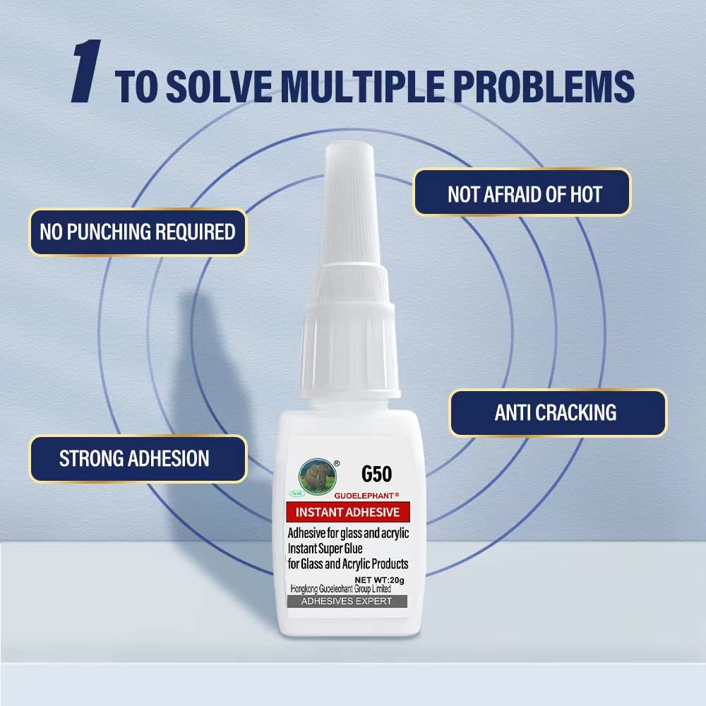 Quick Strong Glass Acrylic Adhesive