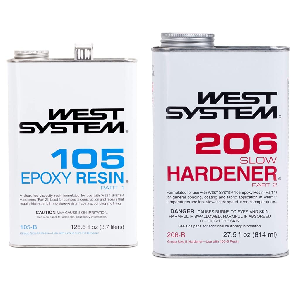 Quick-Curing 105-B Epoxy Resin 206-B Slow Hardener