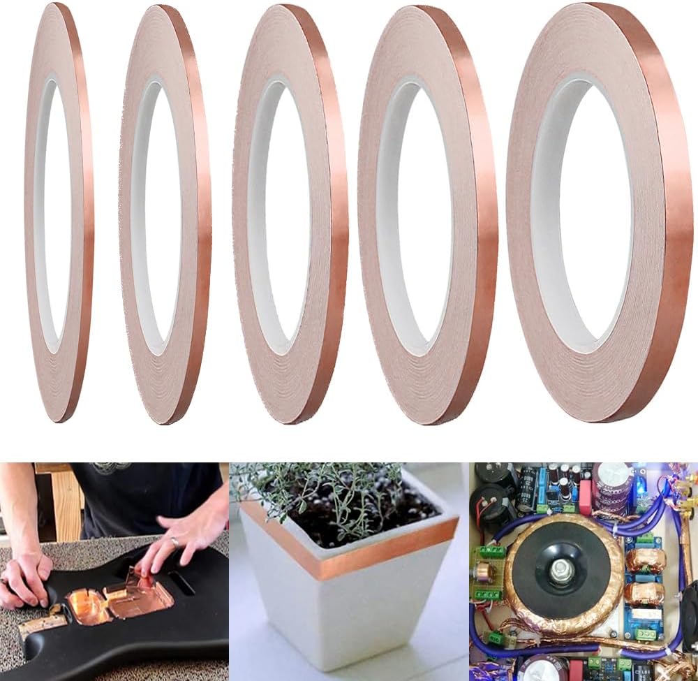 SkyPro 5-Roll Copper Foil Tape Set