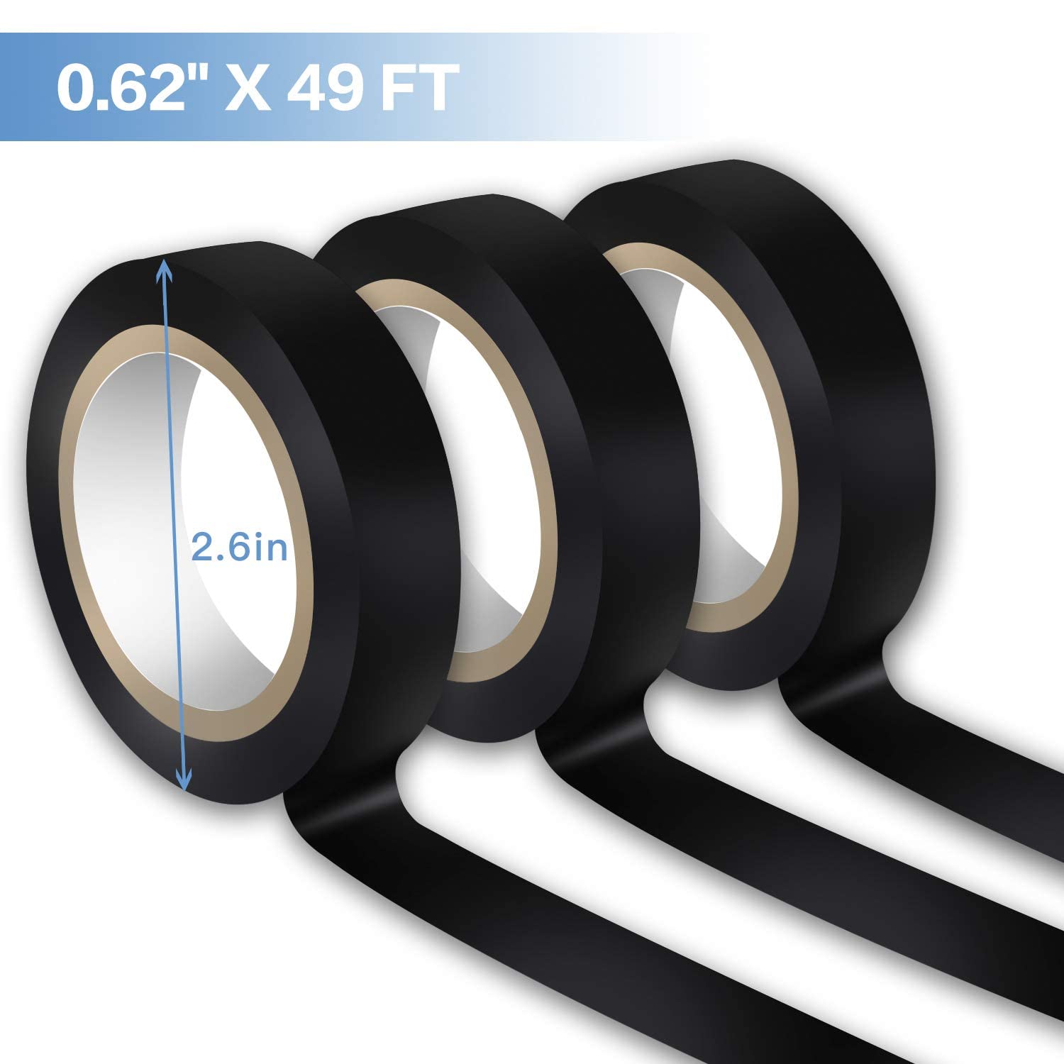 Wapodeai 3PCS Electrical Tape
