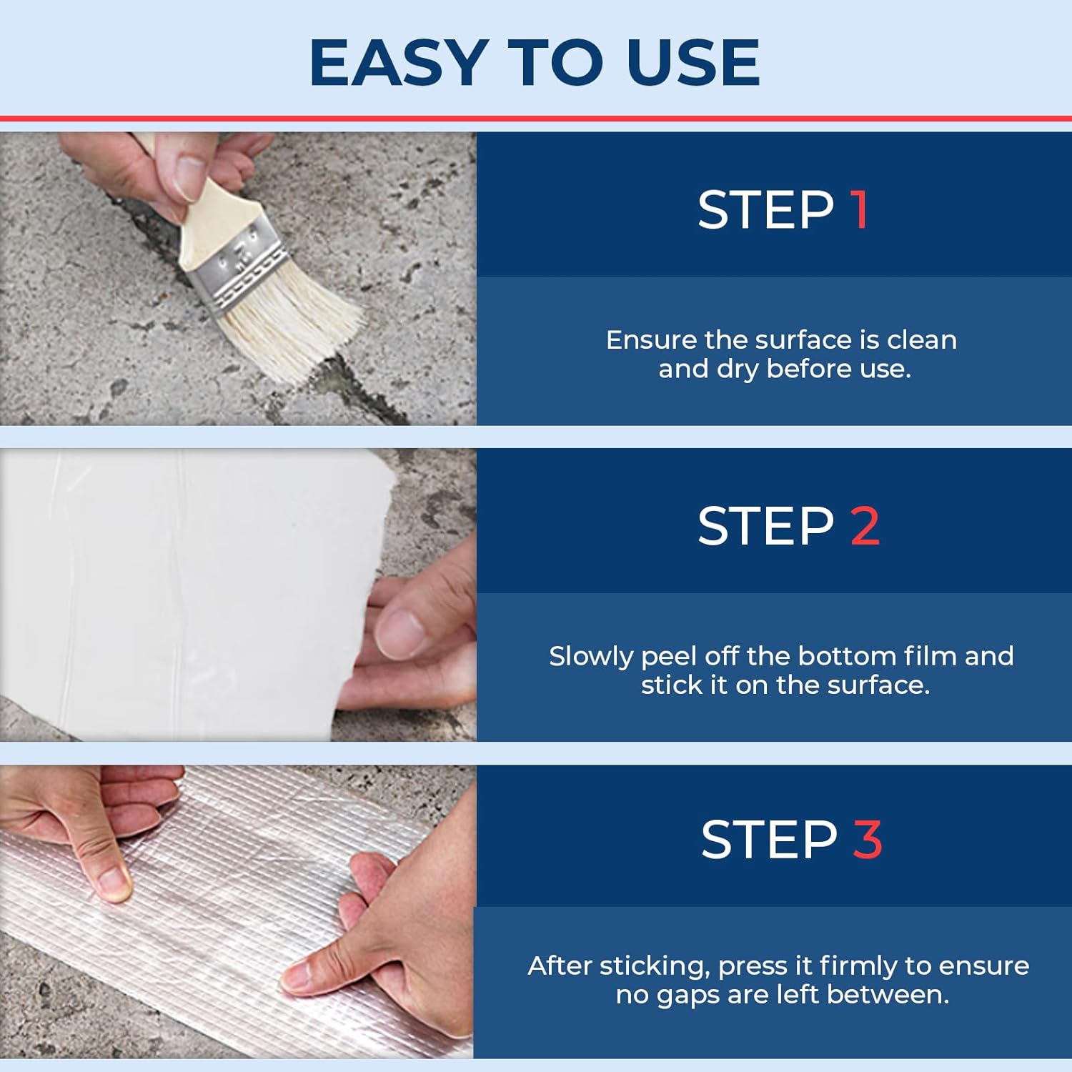 Waterproof Aluminum Butyl Tape for leak repair durability