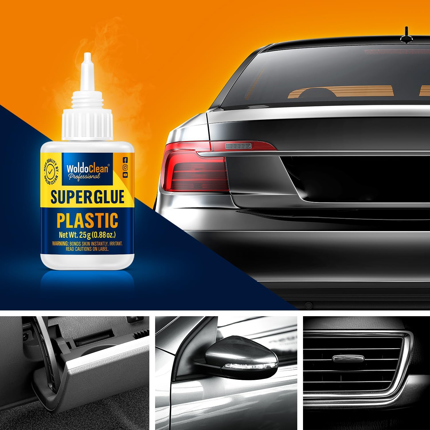 Instant Bond - Super Glue for Plastic 25g