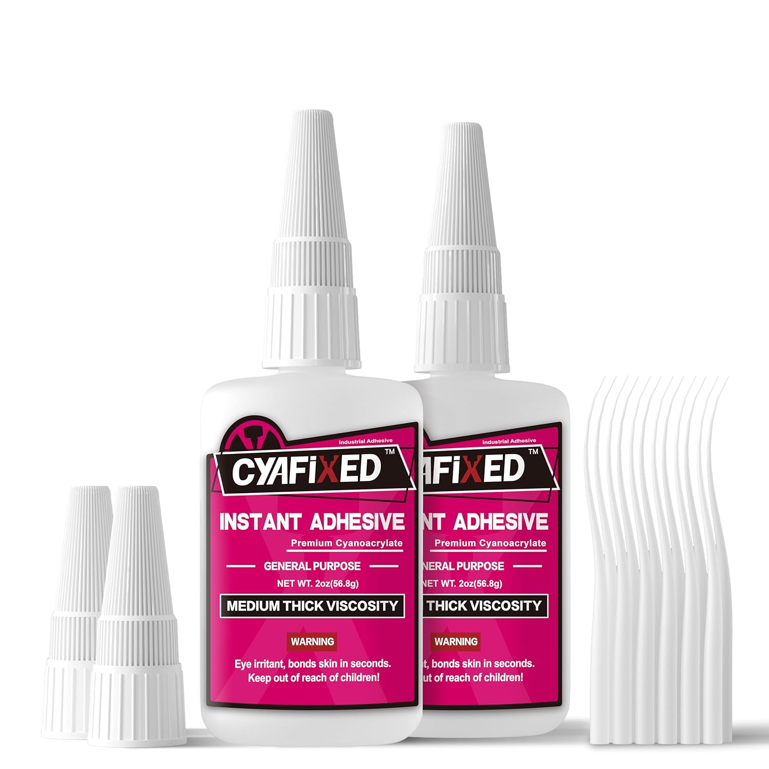QuickFlow 1000 Super Glue Liquid Instant Clear Cyanoacrylate Medium Thick Viscosity Adhesive