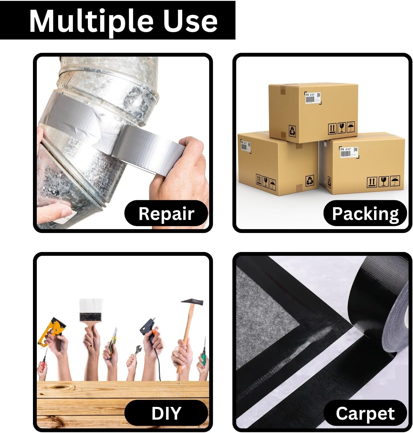 DOAY Black Duct Tape Ultimate Uses