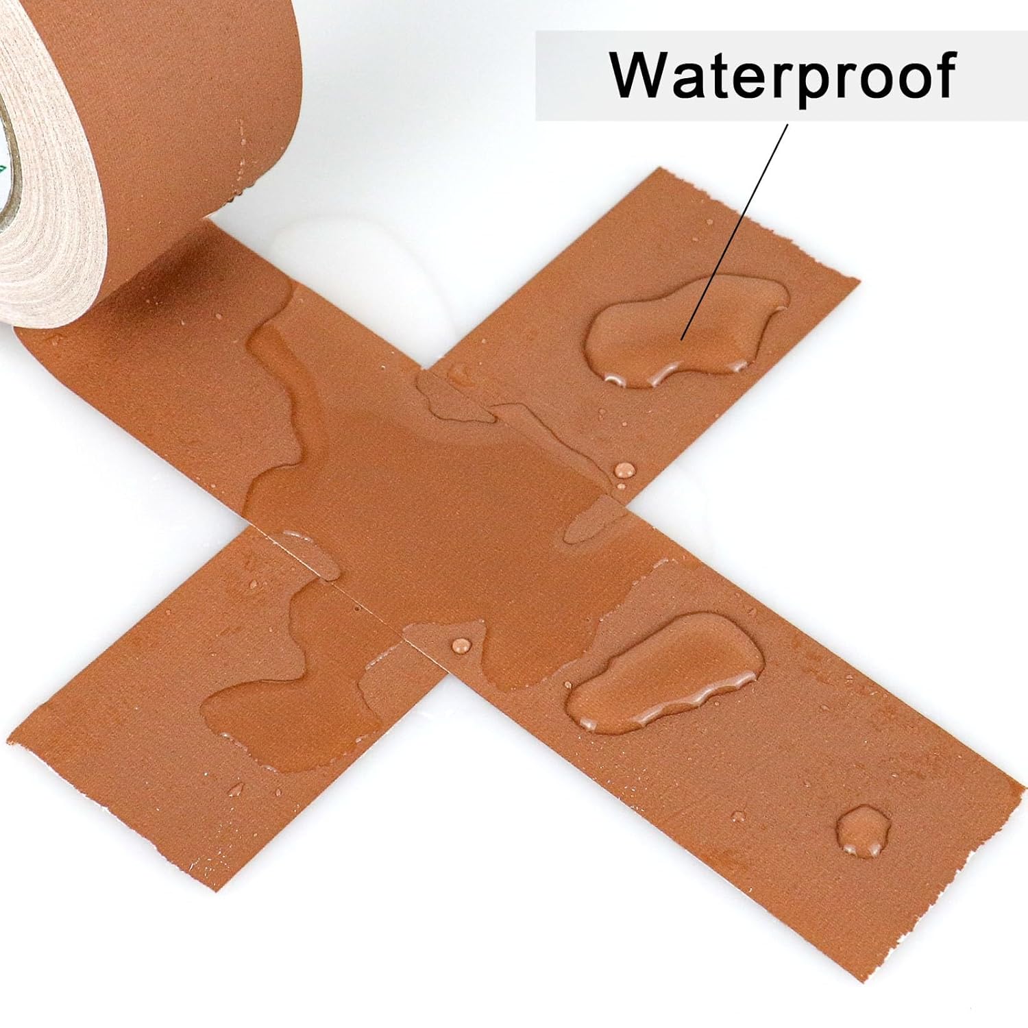 BOMEI PACK Non-Reflective Brown Gaffer Tape Self-Adhesive 2in x 30yds