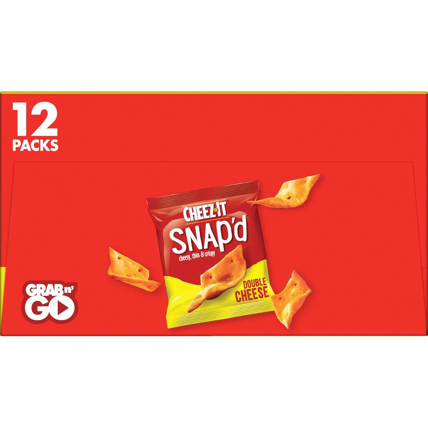 Double Cheese Snapd Cheese Cracker Chips Perfect for Snacking 9oz Box