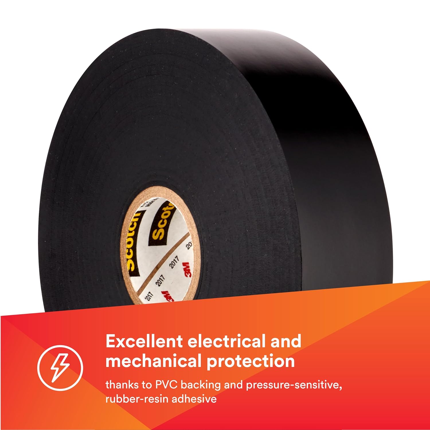 3M Scotch Vinyl Electrical Tape - Premium Heavy Duty Fire retardant and UV protected