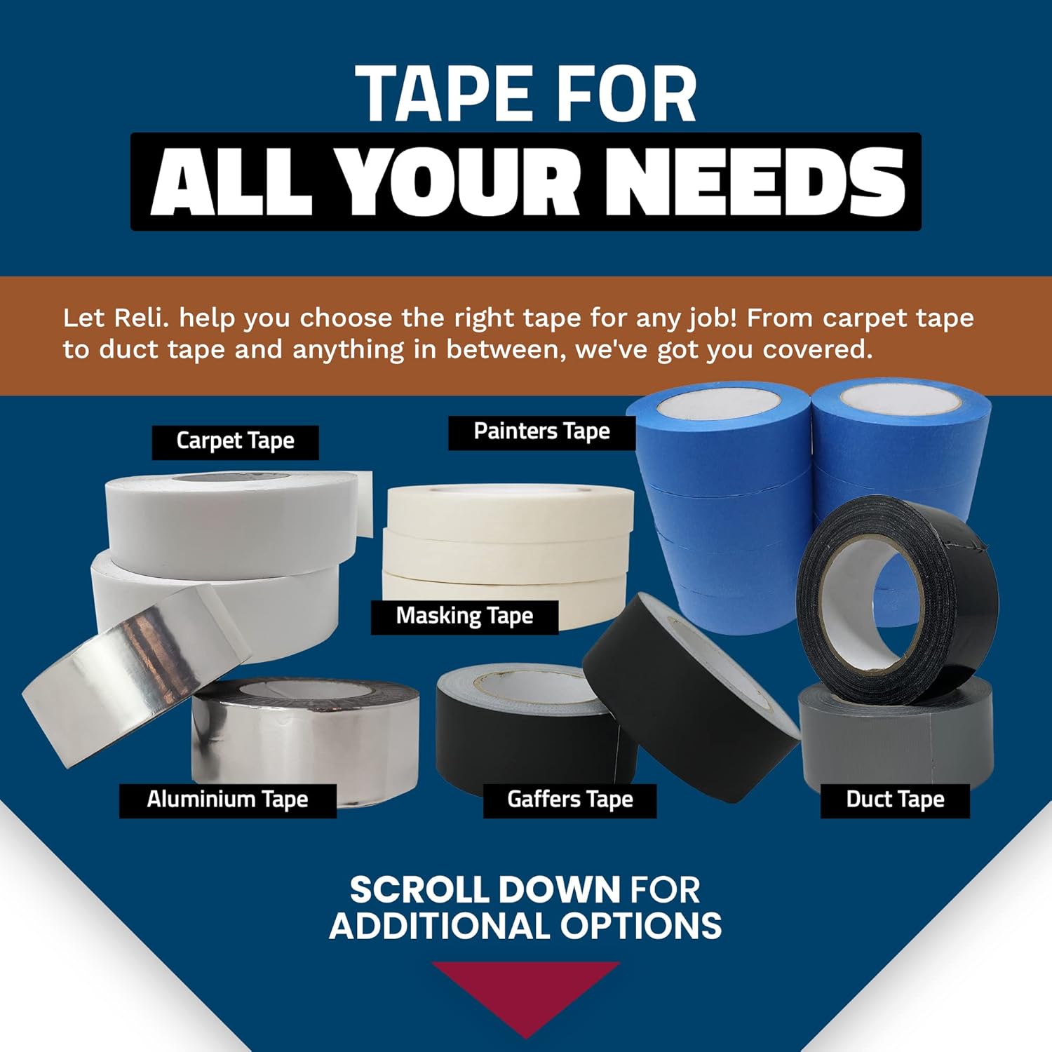 Perfect for Repairs Duct Tape Black Heavy Duty Waterproof