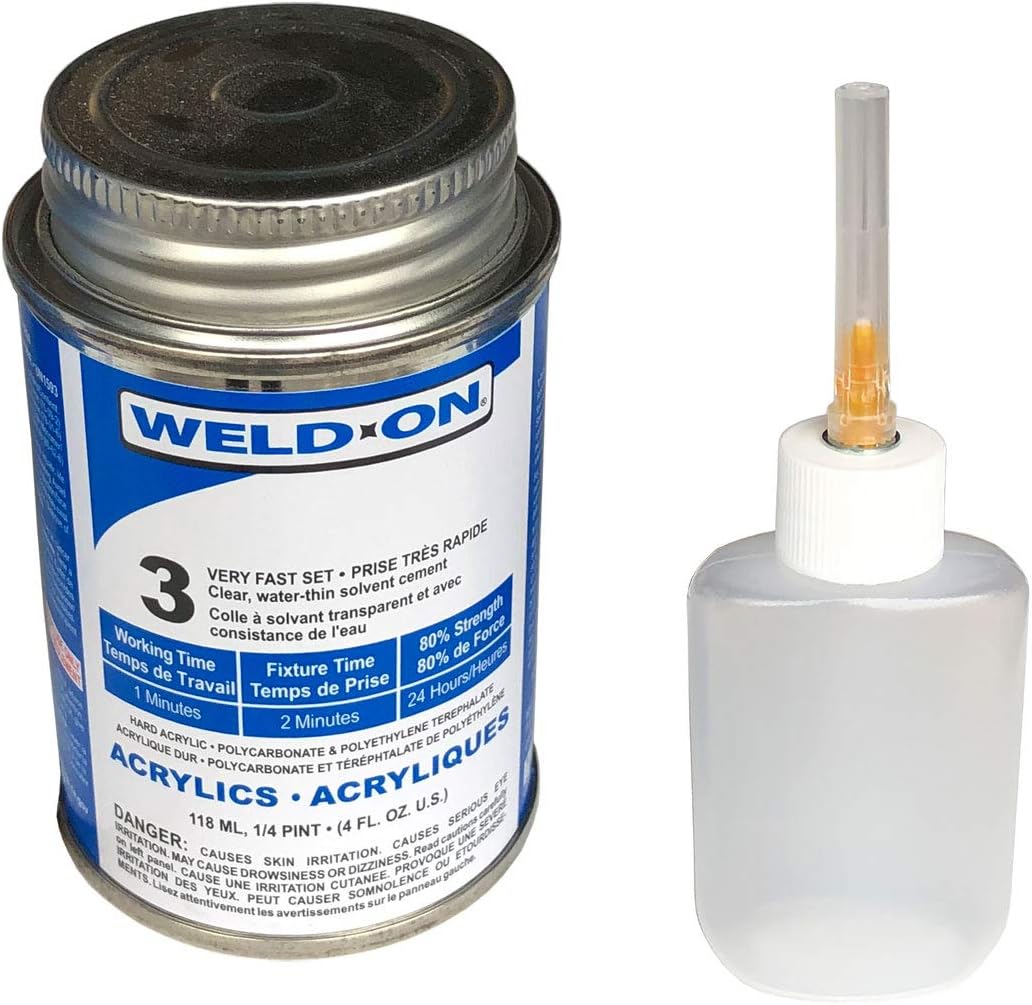Quick-Fix IPS Weld-On 3 Clear Cement for Acrylic Bonding
