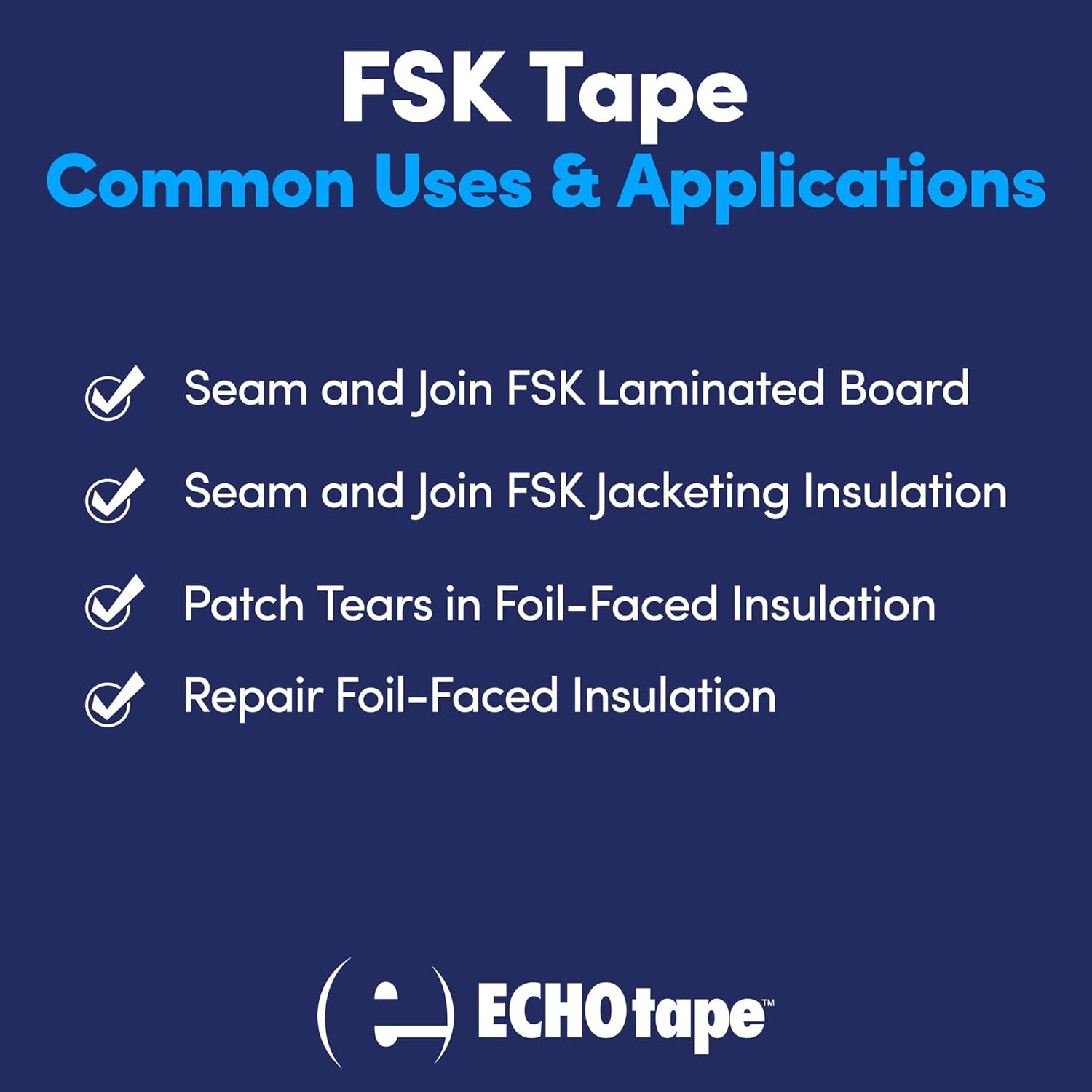 AGGRESSIVE ADHESIVE FSK Insulation Tape Flame-Resistant Adhesive for Industrial Use