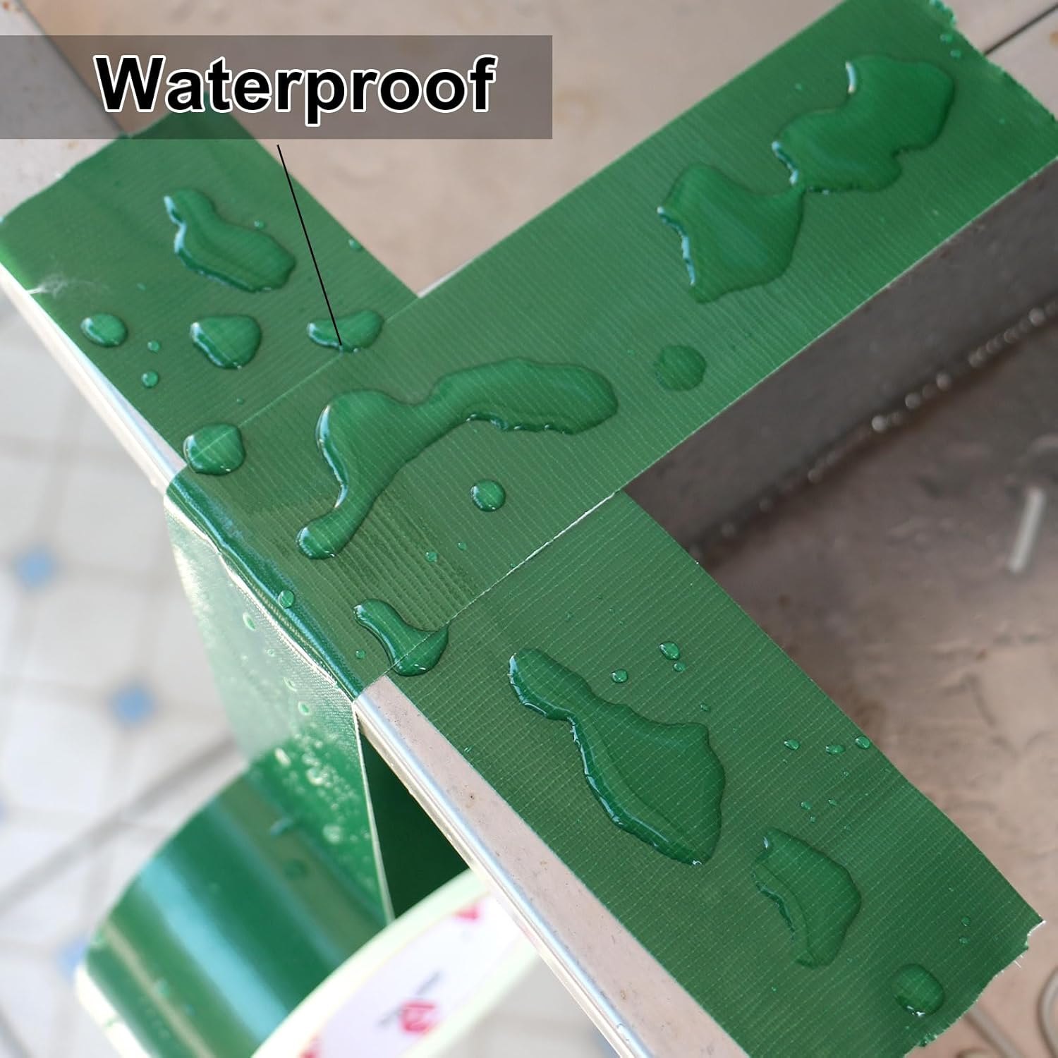 3-Inch Green Duct Tape Waterproof Durable