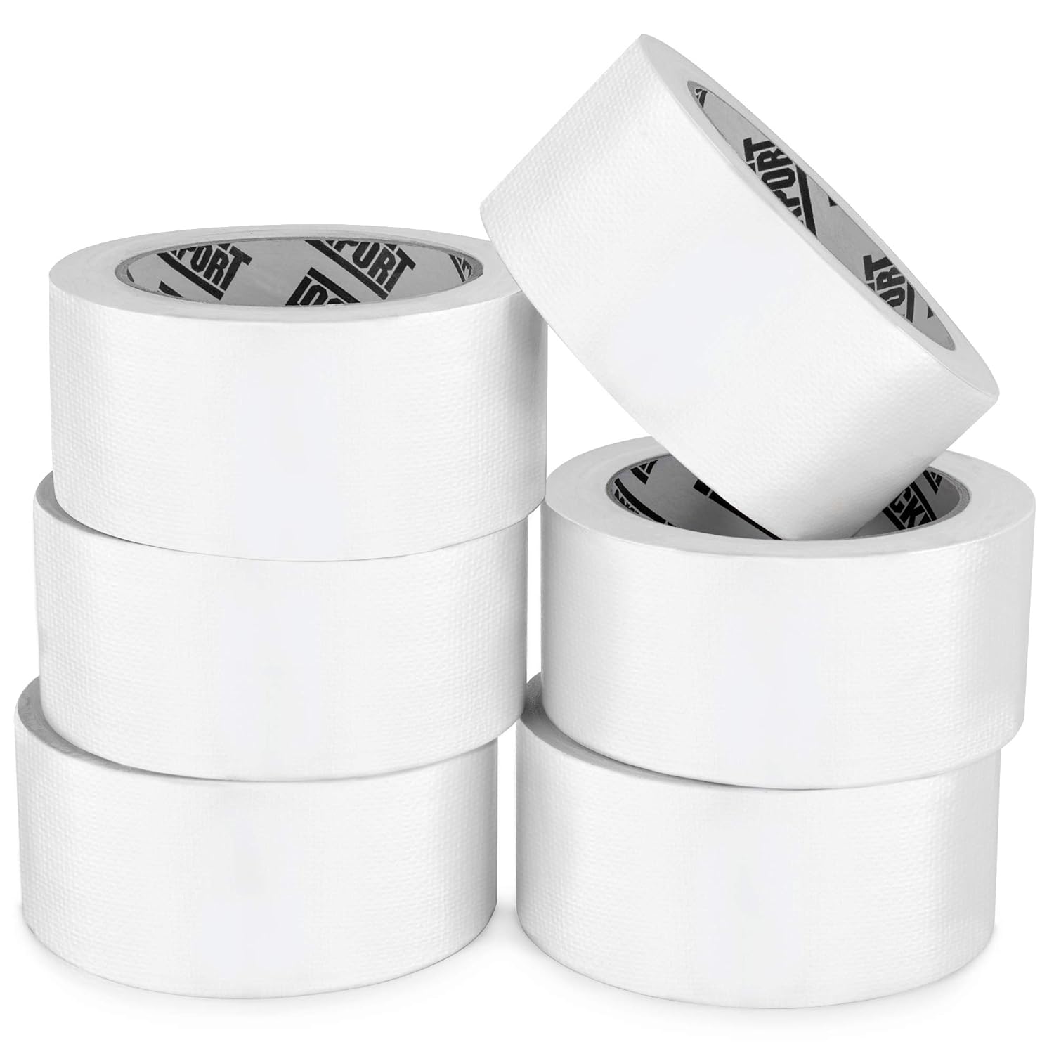 Exact White Duct Tape Roll Multi-Pack dQ 6 Piece with 20 Yards
