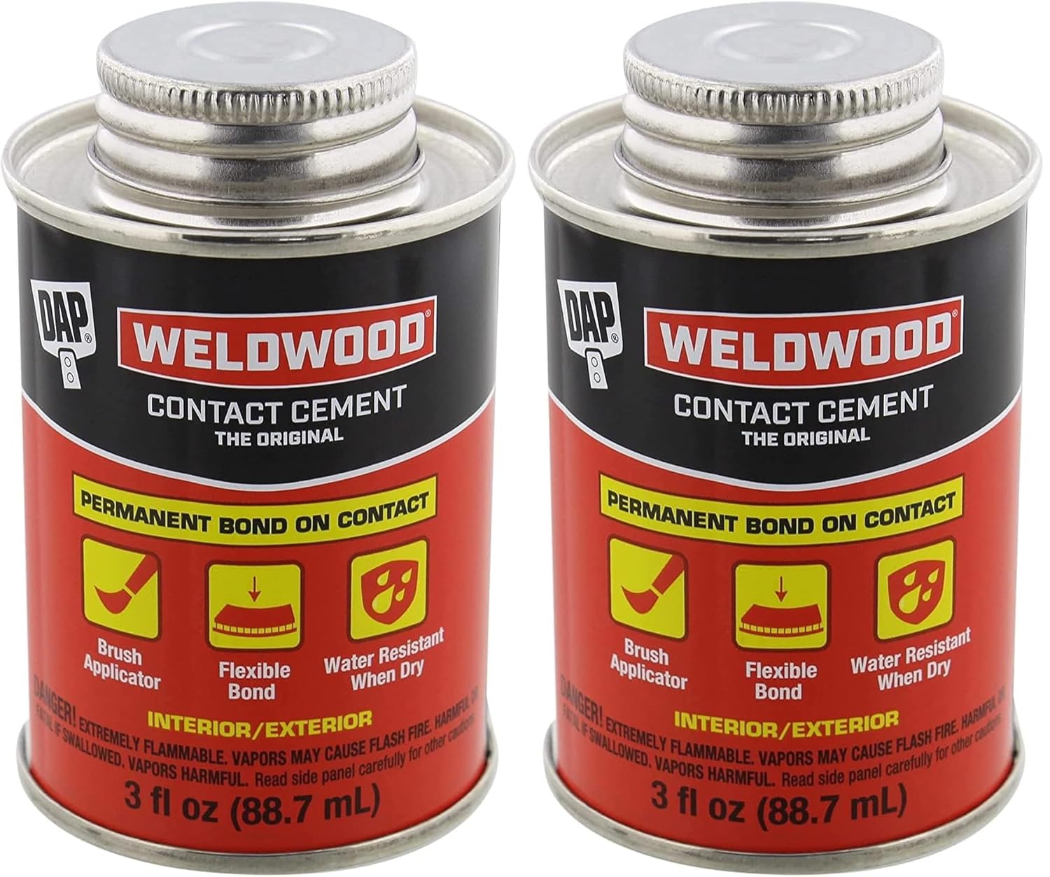 DAP Weldwood Original Contact Cement 3 oz 2 pack